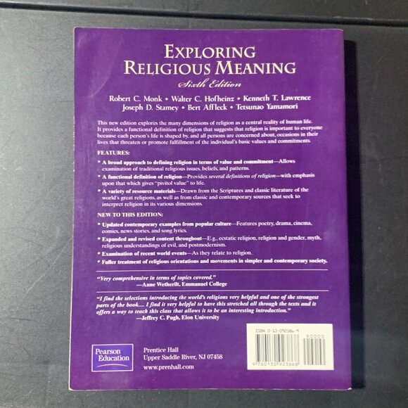 Exploring Religious Meaning (6th Edition) Paperback Book by Robert Monk - Picture 6 of 6